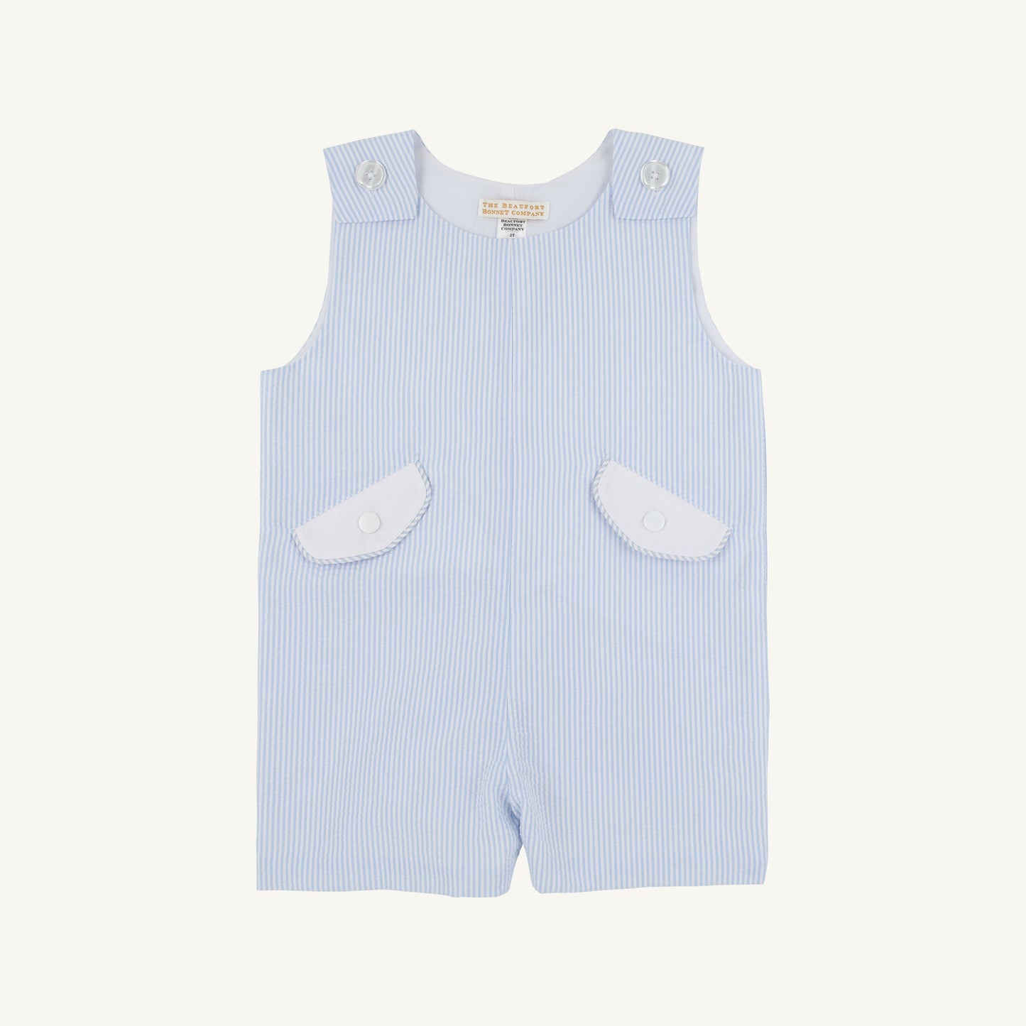 Beaufort Bonnet Prescott Pocket Jon Jon - Breakers Blue Seersucker