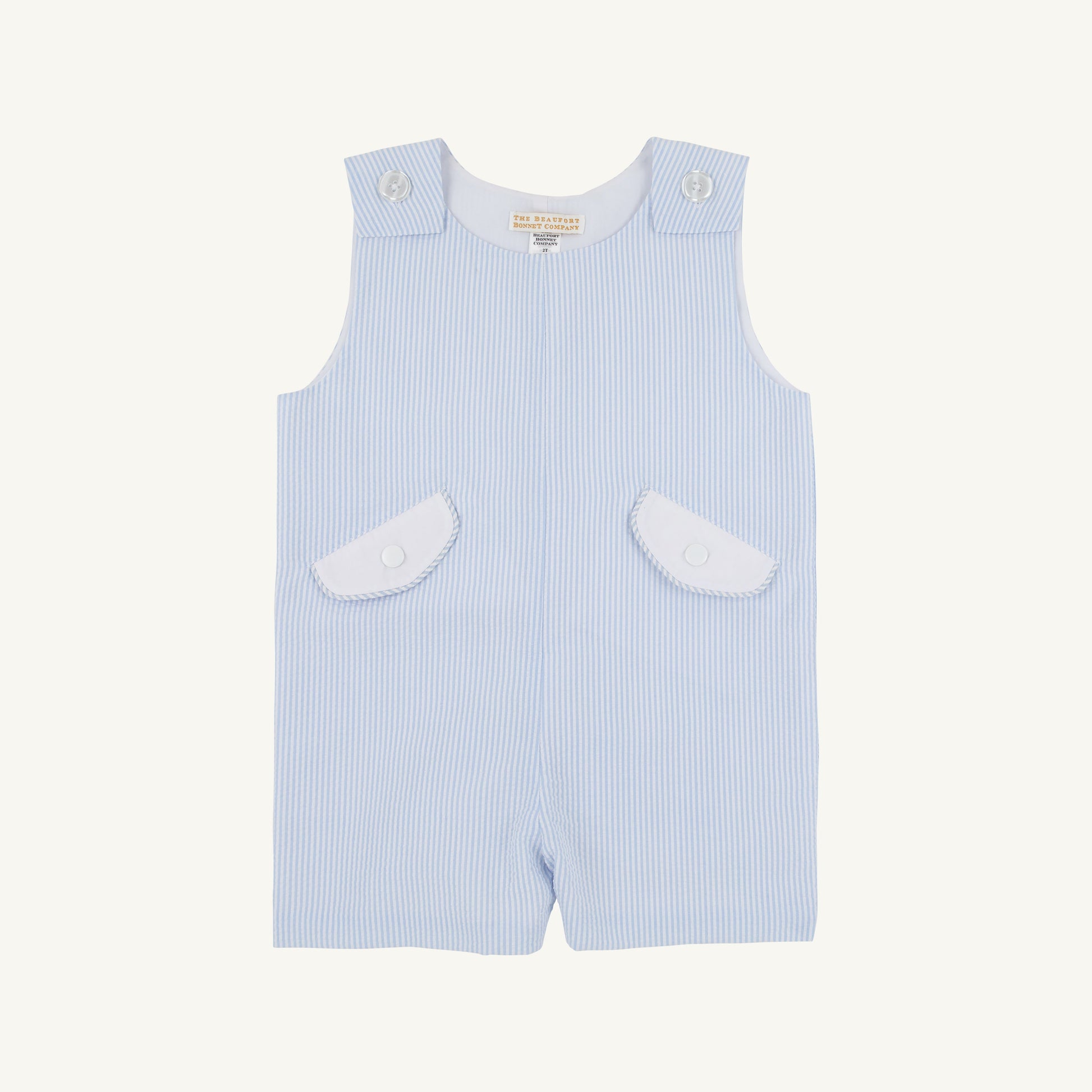 Beaufort Bonnet Prescott Pocket Jon Jon - Breakers Blue Seersucker