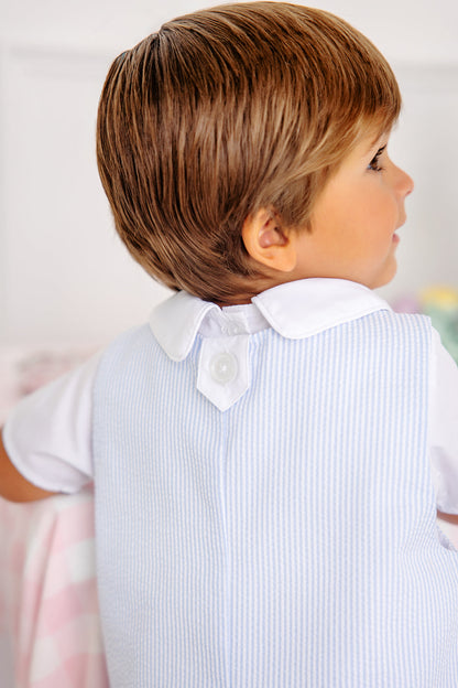 Beaufort Bonnet Prescott Pocket Jon Jon - Breakers Blue Seersucker