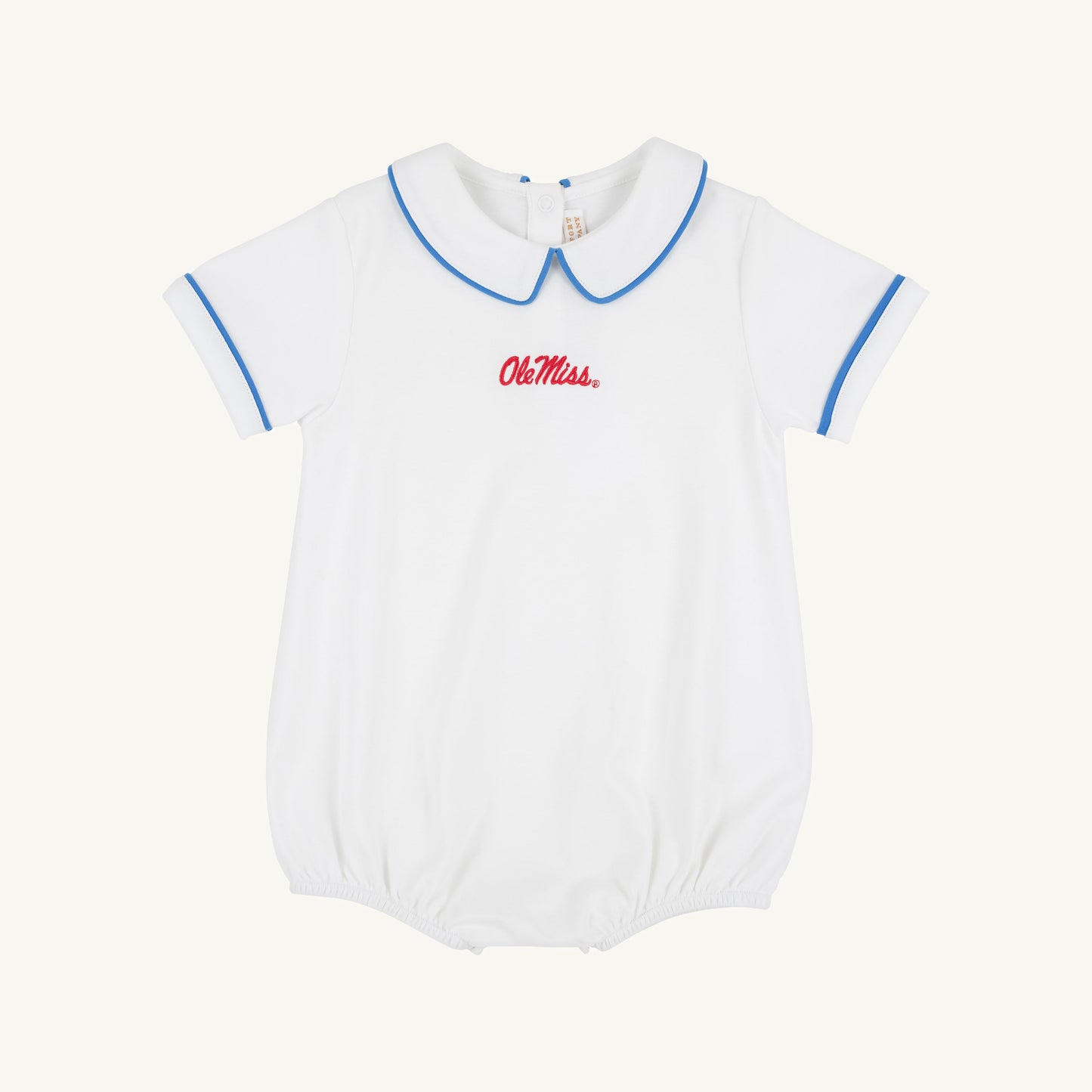 Beaufort Bonnet Ole Miss Short Sleeve Biltmore Bubble - Worth Avenue White