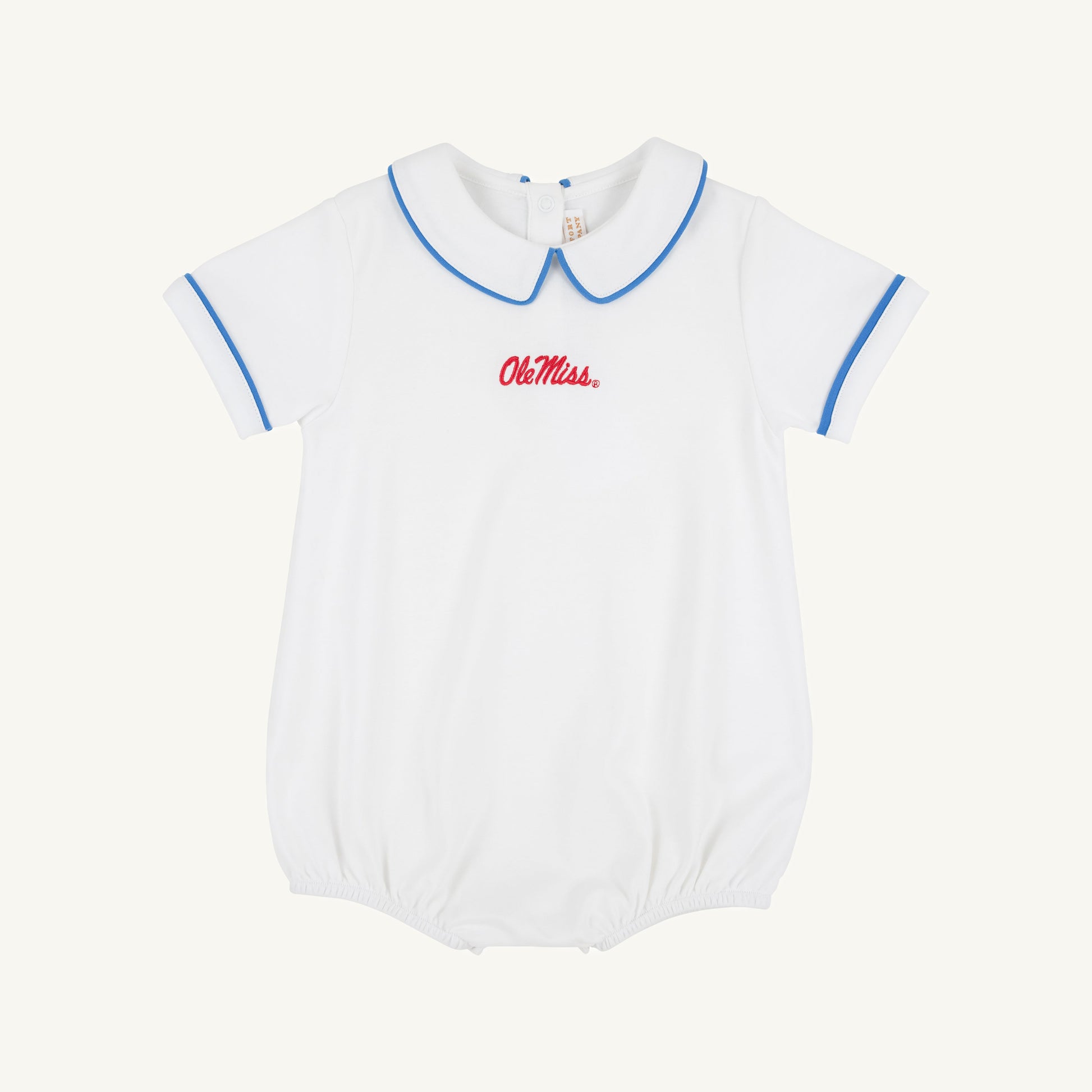 Beaufort Bonnet Ole Miss Short Sleeve Biltmore Bubble - Worth Avenue White