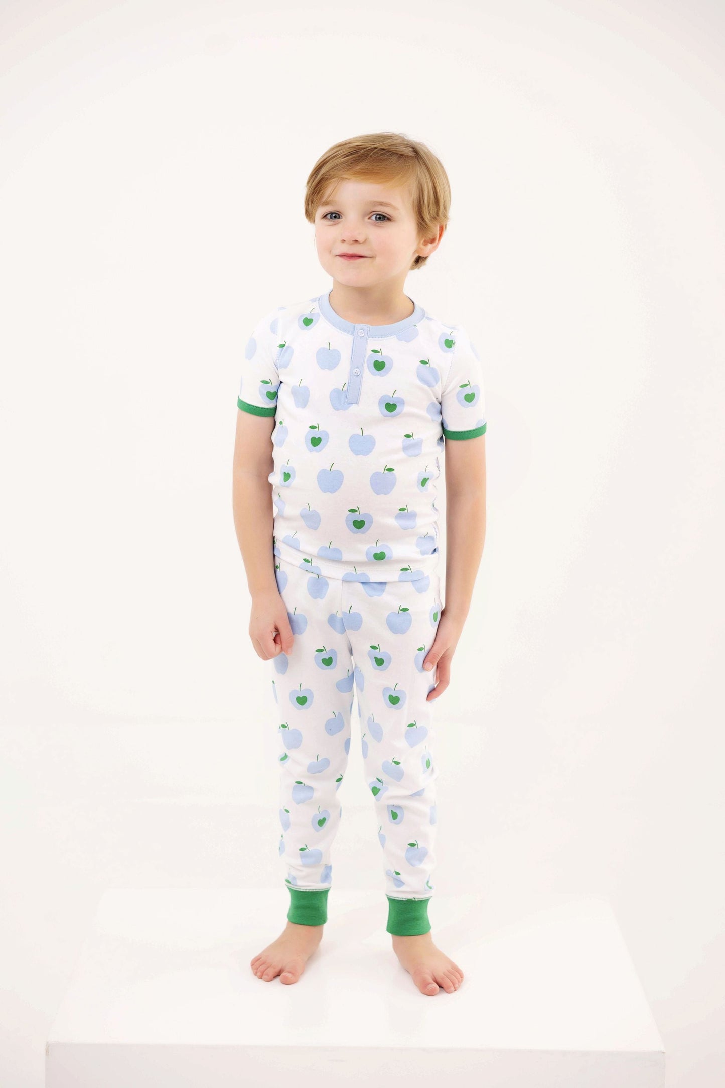 Beaufort Bonnet Sutton's Short Sleeve Set - Applecrest Orchard (Blue)