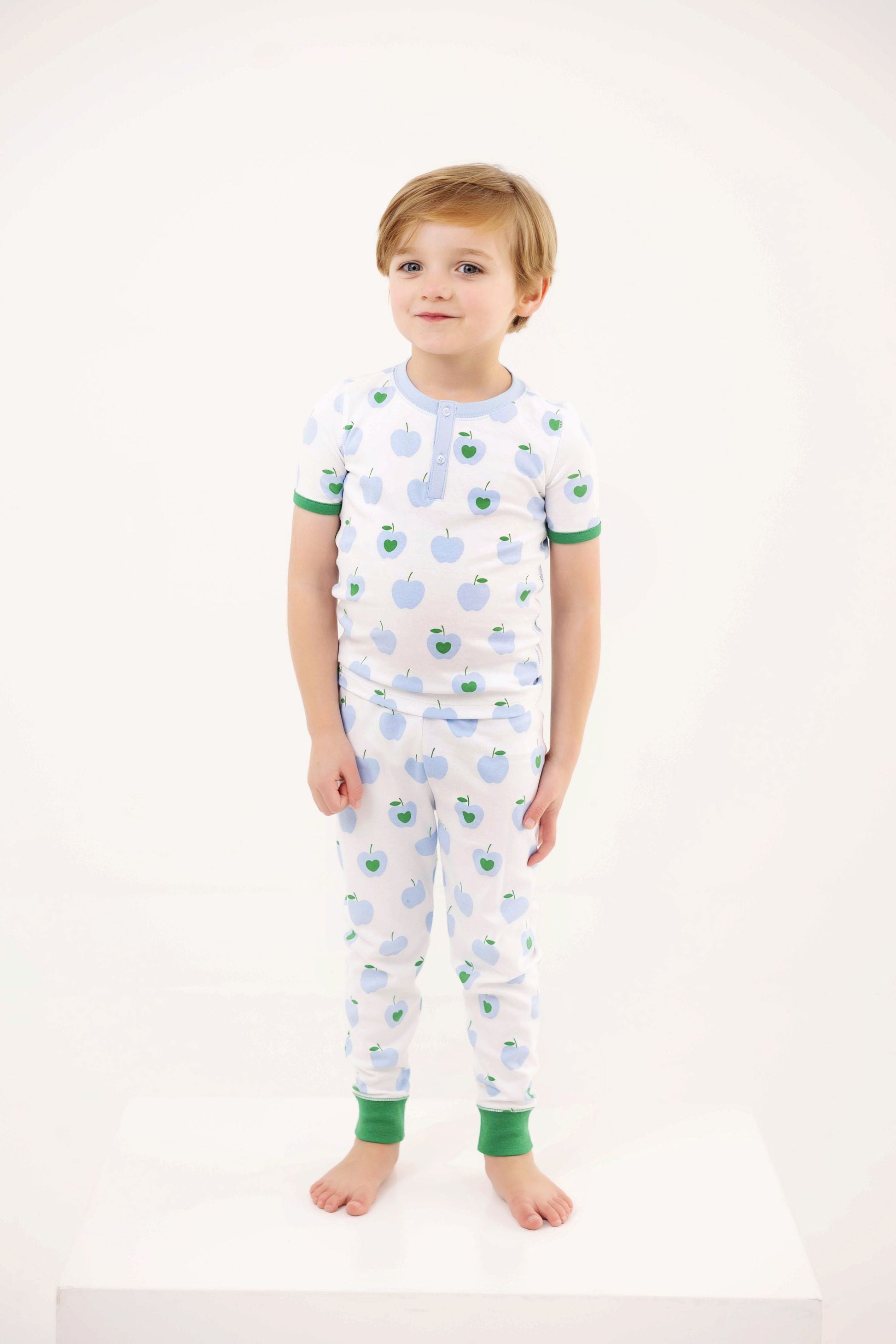 Beaufort Bonnet Sutton's Short Sleeve Set - Applecrest Orchard (Blue)