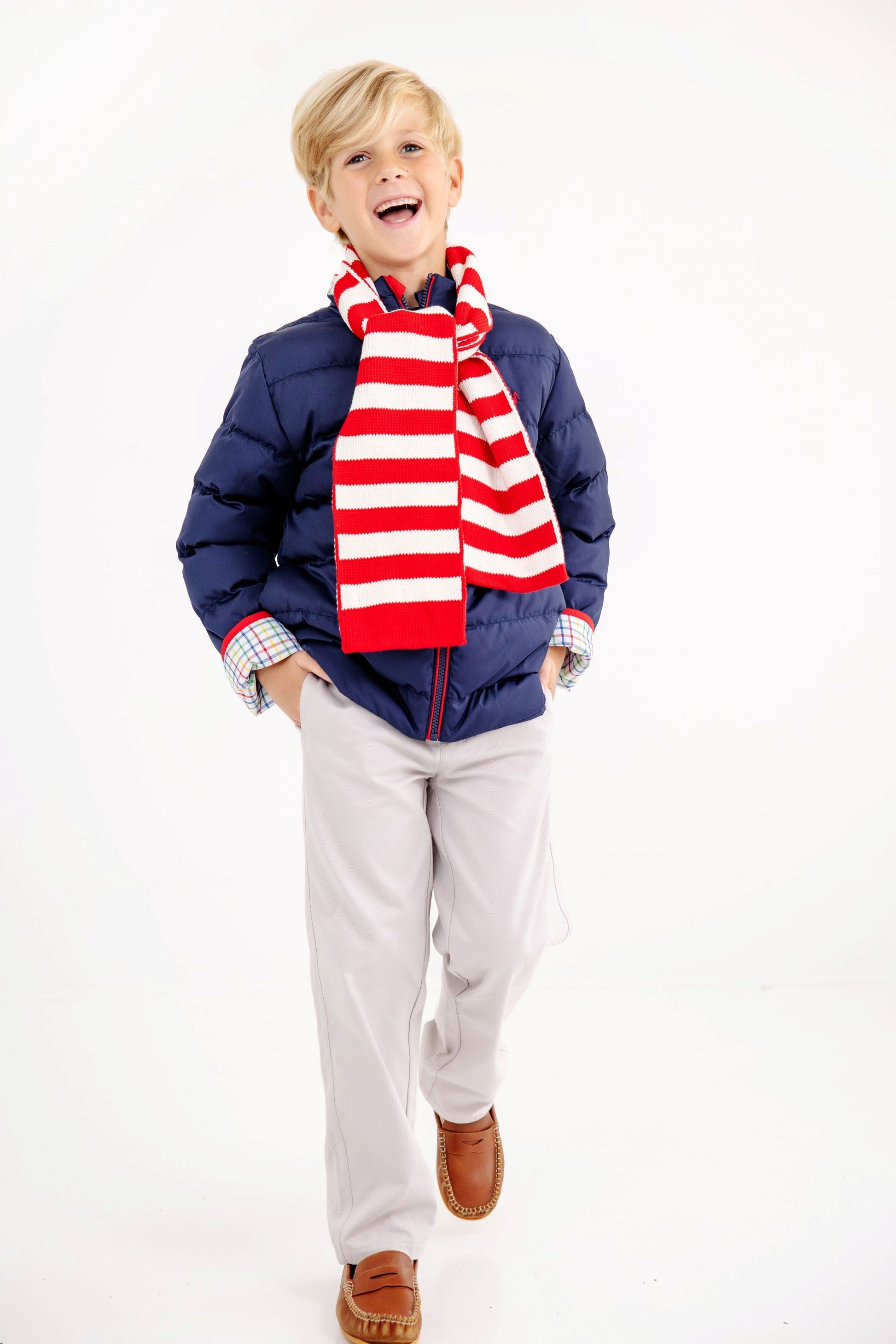 Beaufort Bonnet Cooper Coat - Nantucket Navy with Richmond Red Stork