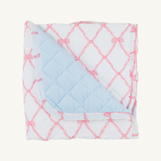 Beaufort Bonnet Quilted Play Mat - Belle Meade Bow & Beale Street Blue