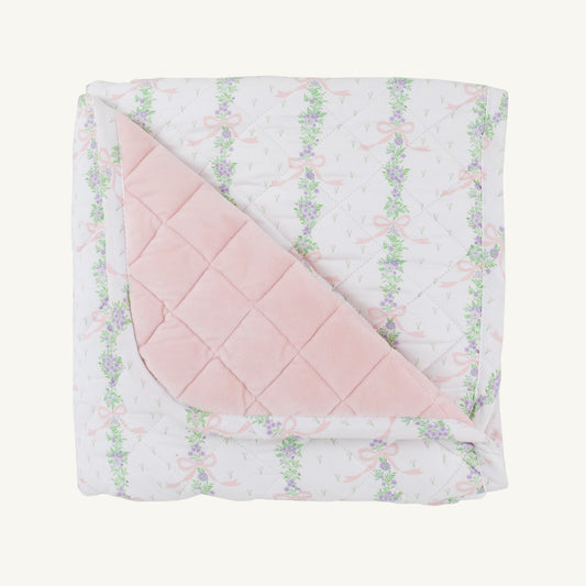 Beaufort Bonnet Quilted Play Mat - Fincastle Floral & Palm Beach Pink