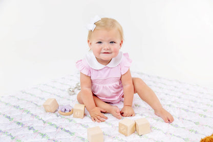Beaufort Bonnet Quilted Play Mat - Fincastle Floral & Palm Beach Pink