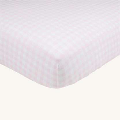 Beaufort Bonnet Sleep Tight Crib Sheet - Palm Beach Pink Gingham