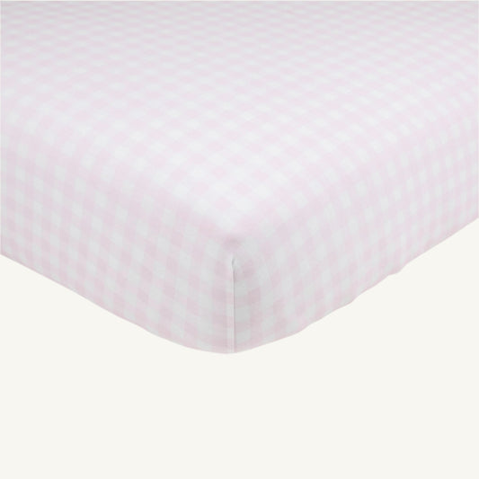 Beaufort Bonnet Sleep Tight Crib Sheet - Palm Beach Pink Gingham