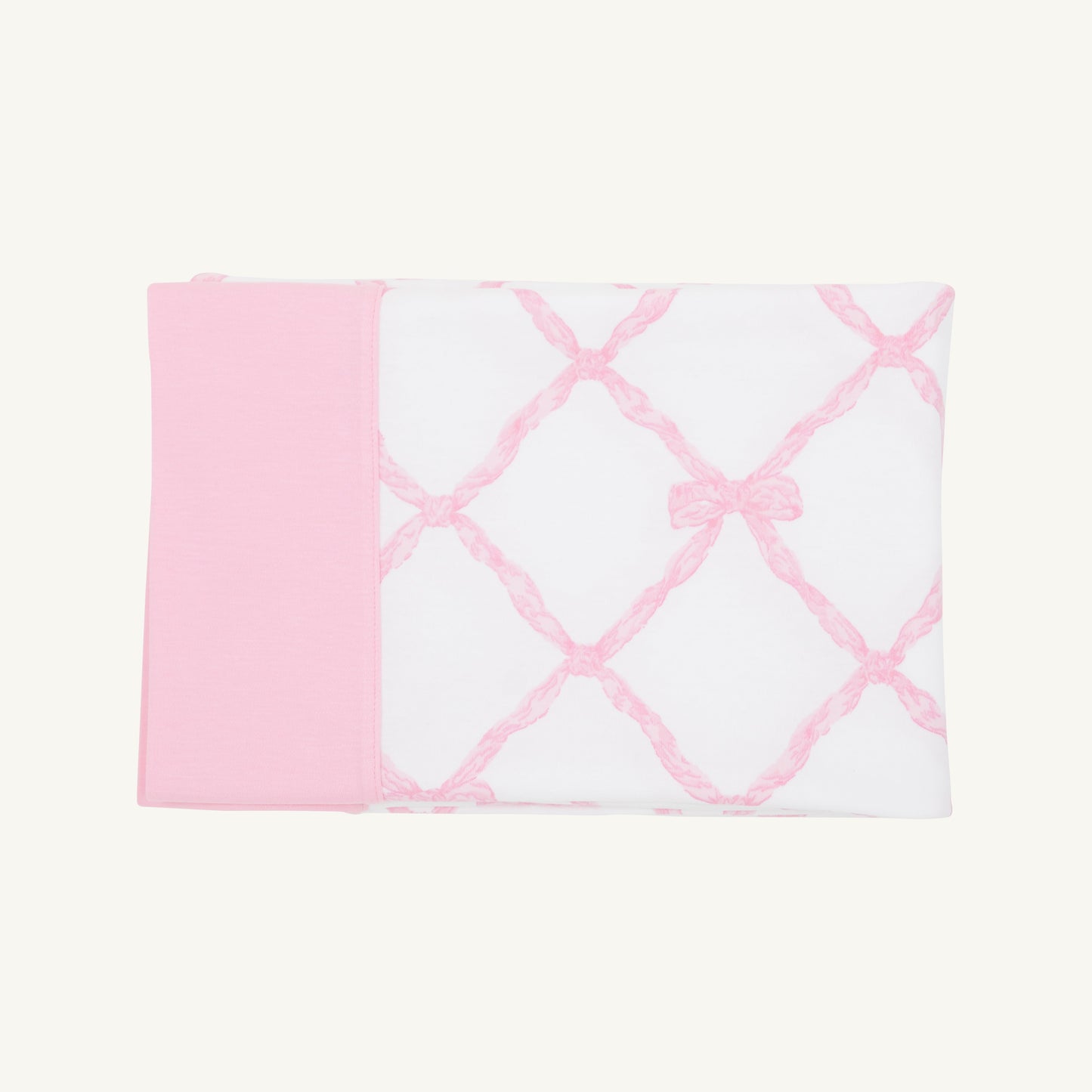 Beaufort Bonnet Fresh Faced Pillowcase - Belle Meade Bow with Pier Party Pink