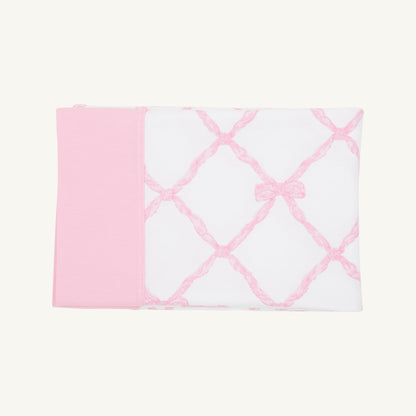 Beaufort Bonnet Fresh Faced Pillowcase - Belle Meade Bow with Pier Party Pink