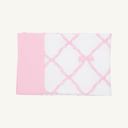 Beaufort Bonnet Fresh Faced Pillowcase - Belle Meade Bow with Pier Party Pink