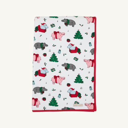 Beaufort Bonnet Silent Night Throw - I Want a Hippopotamus with Richmond Red