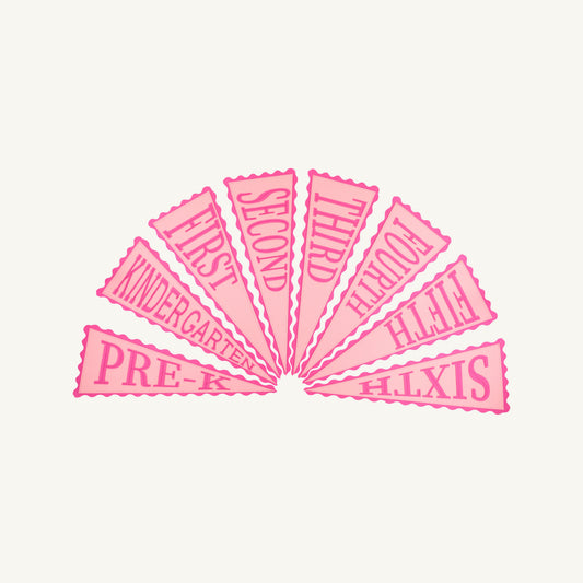 Beaufort Bonnet Picture Perfect Pennants - Romany Rose with Palm Beach Pink