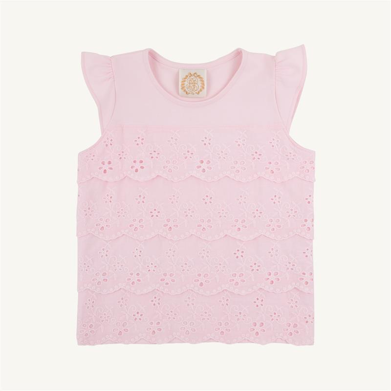 Beaufort Bonnet Ellie's Eyelet Top - Palm Beach Pink