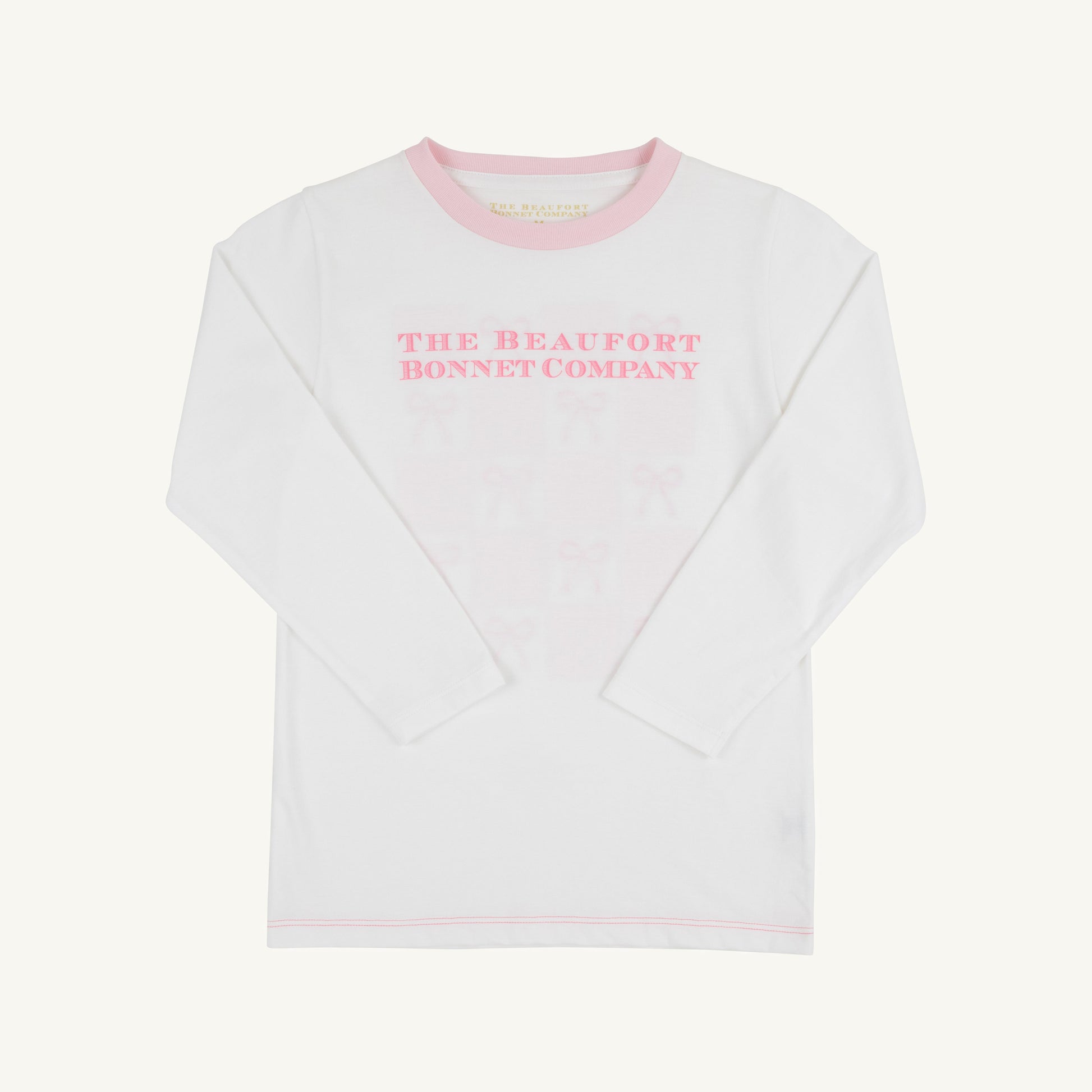Beaufort Bonnet Long Sleeve Sir Proper's T Shirt - Worth Avenue White