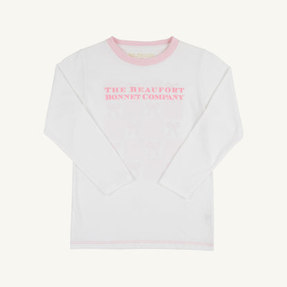 Beaufort Bonnet Long Sleeve Sir Proper's T Shirt - Worth Avenue White