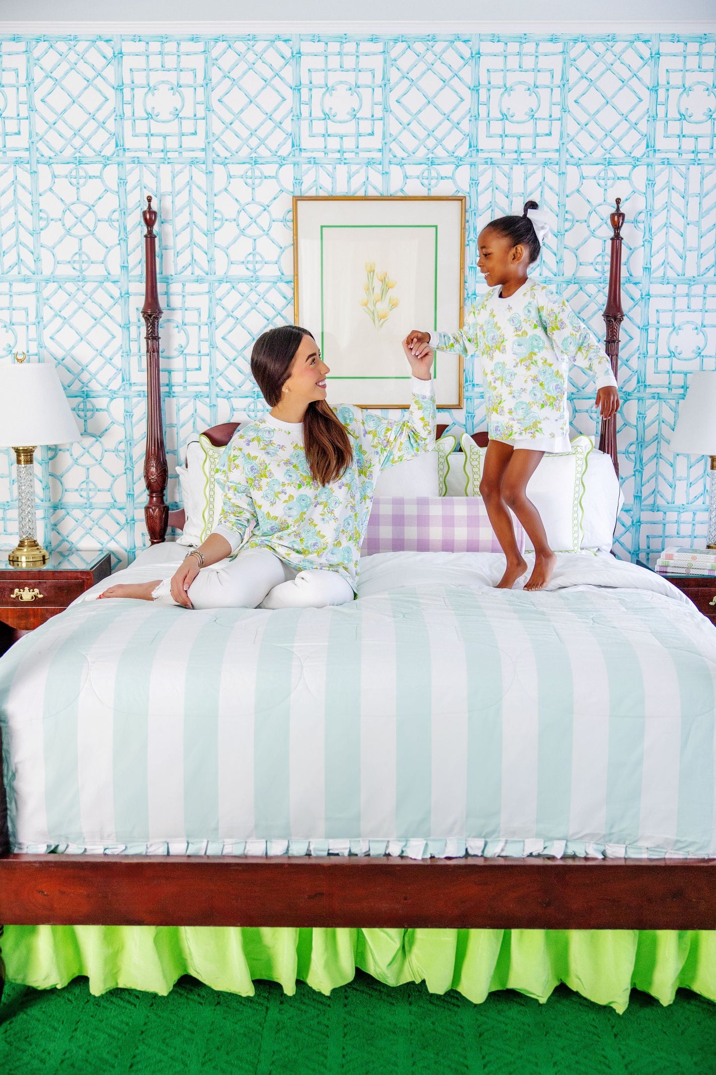 Beaufort Bonnet Cassidy Comfy Crewneck - Princess Grace Rose (Blue)
