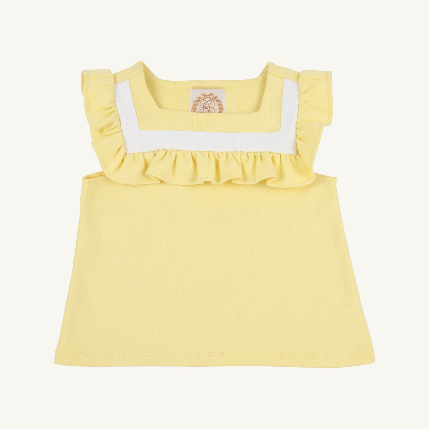 Beaufort Bonnet Darla Day Top - Lake Worth Yellow & Worth Avenue White