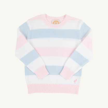 Beaufort Bonnet Cissy Sweater - Buckhead Blue, Palm Beach Pink, and Worth Av