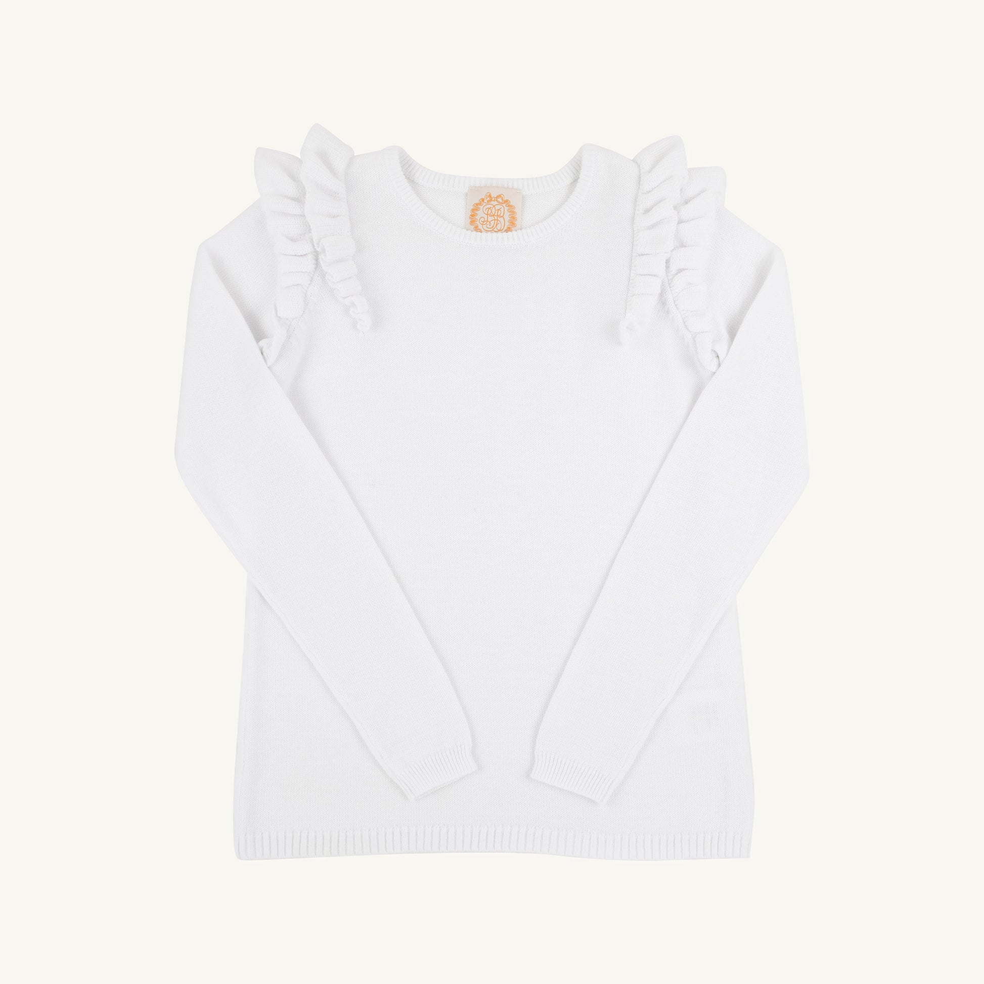 Beaufort Bonnet Ruehling Ruffle Sweater - Worth Avenue White