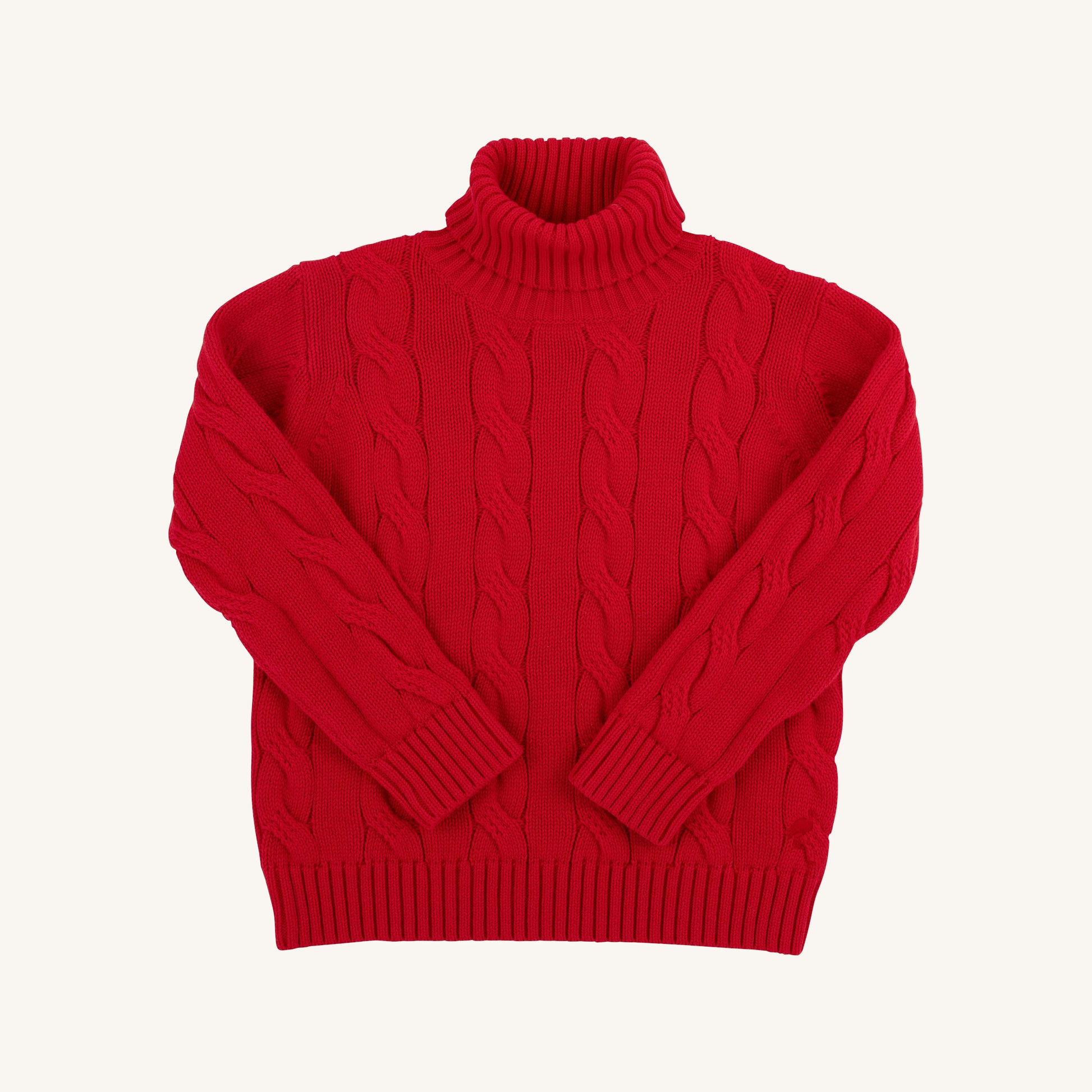 Beaufort Bonnet Townsend Turtleneck Sweater - Richmond Red & Tonal Stork