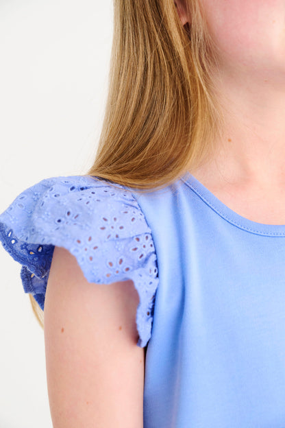 Beaufort Bonnet Ellen's Eyelet Dress - Barbados Blue
