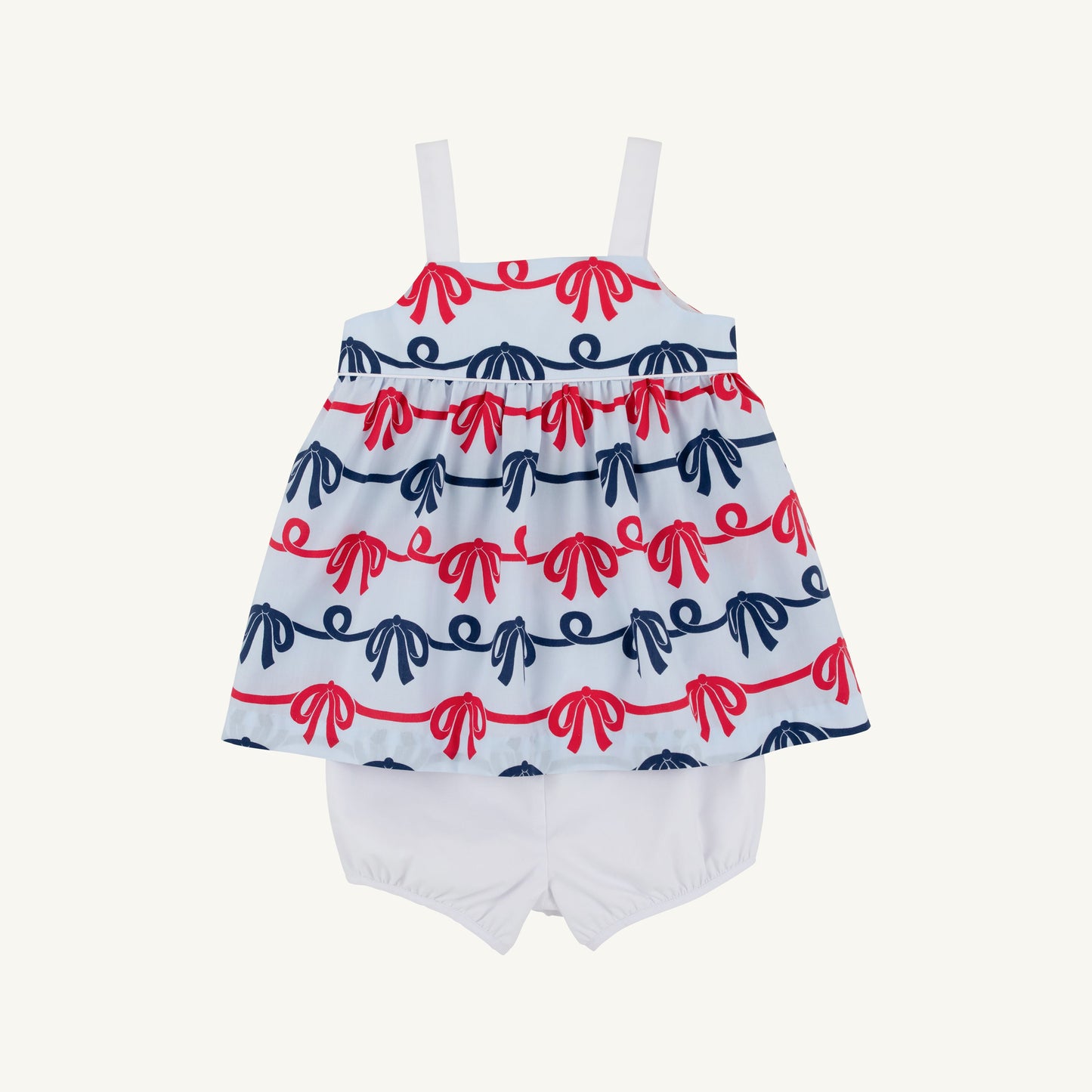 Beaufort Bonnet Idabelle Bloomer Set - Brentwood Bows & Worth Avenue White