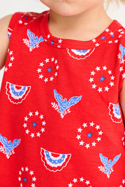 Beaufort Bonnet Sleeveless Polly Play Dress - Star Spangled Swag