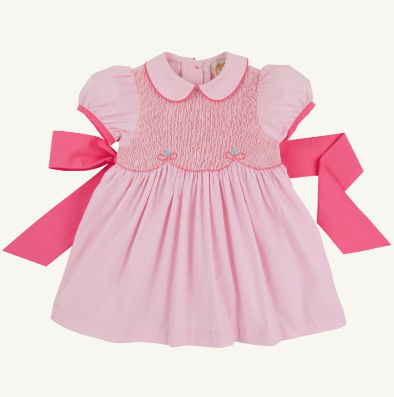 Beaufort Bonnet Dollie Mae Dress - Palm Beach Pink & Romany Rose
