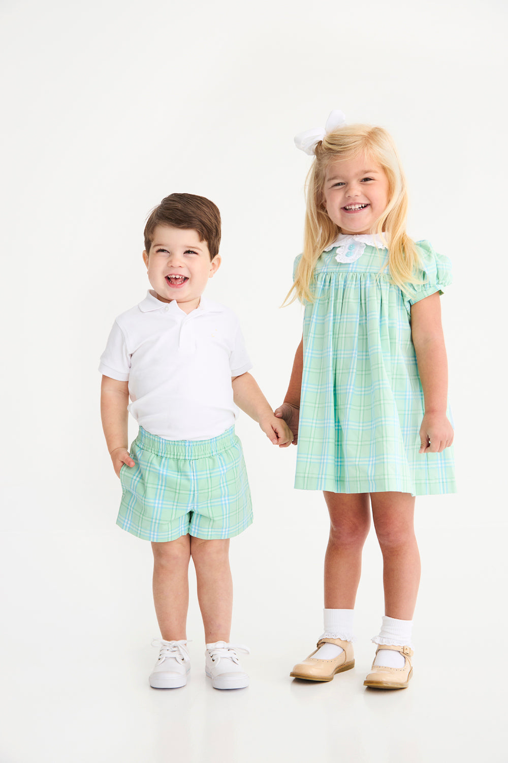 Beaufort Bonnet Mary Dal Dress - Pelham Bay Plaid (Green)