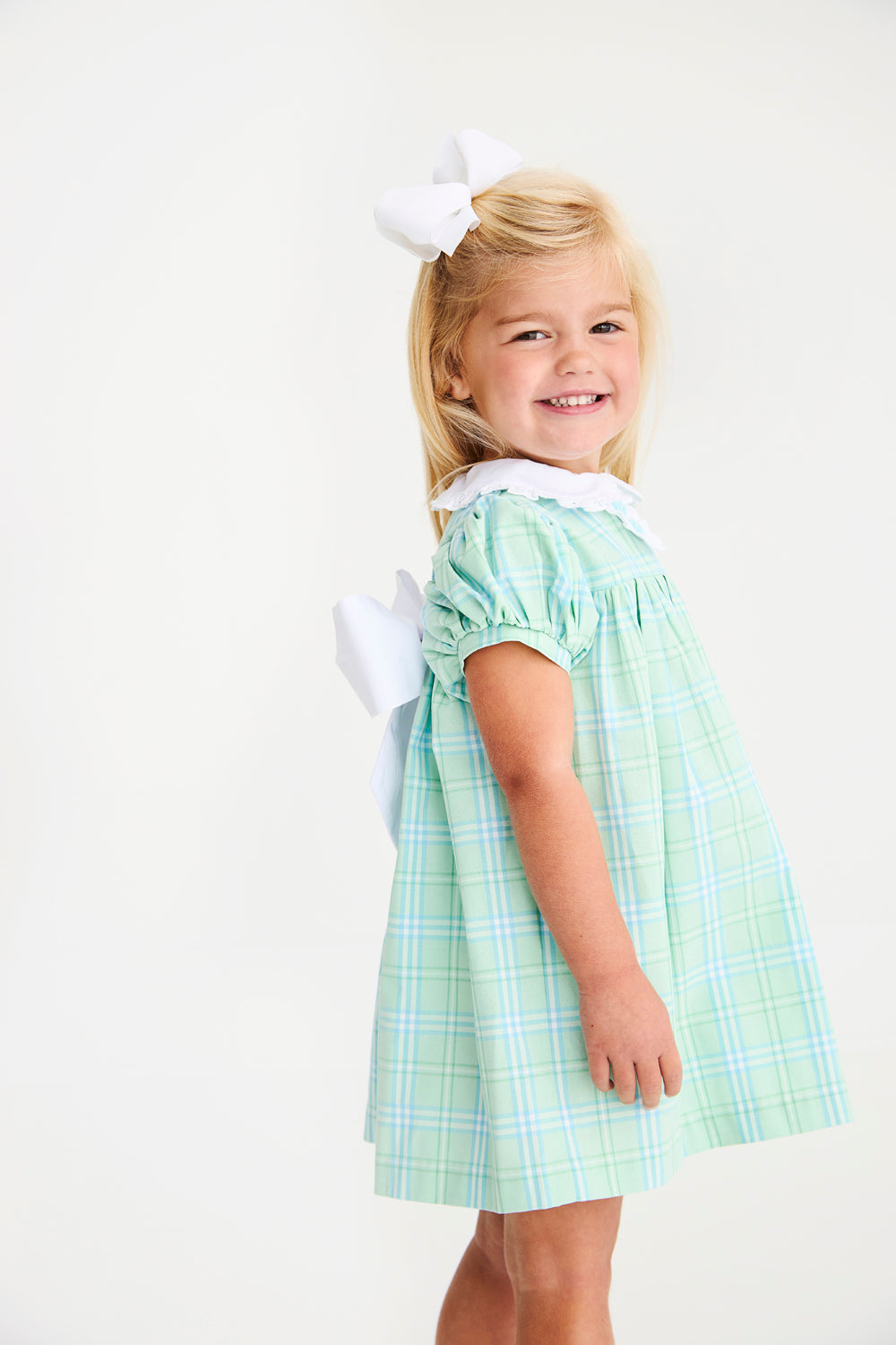 Beaufort Bonnet Mary Dal Dress - Pelham Bay Plaid (Green)