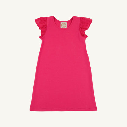 Beaufort Bonnet Ellen's Eyelet Dress - Palm Springs Punch