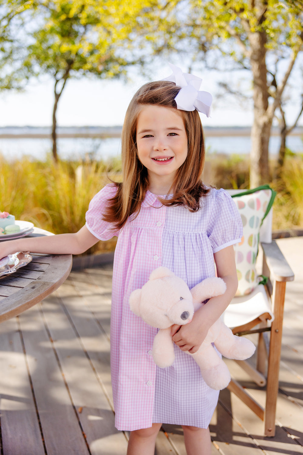 Beaufort Bonnet Tabitha's Teacher's Pet Dress - Pink Greenbrier Gingham