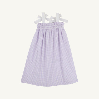 Beaufort Bonnet Lainey's Little Dress - Lauderdale Lavender Gingham