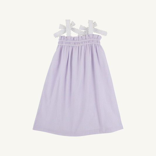 Beaufort Bonnet Lainey's Little Dress - Lauderdale Lavender Gingham