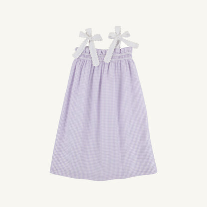 Beaufort Bonnet Lainey's Little Dress - Lauderdale Lavender Gingham