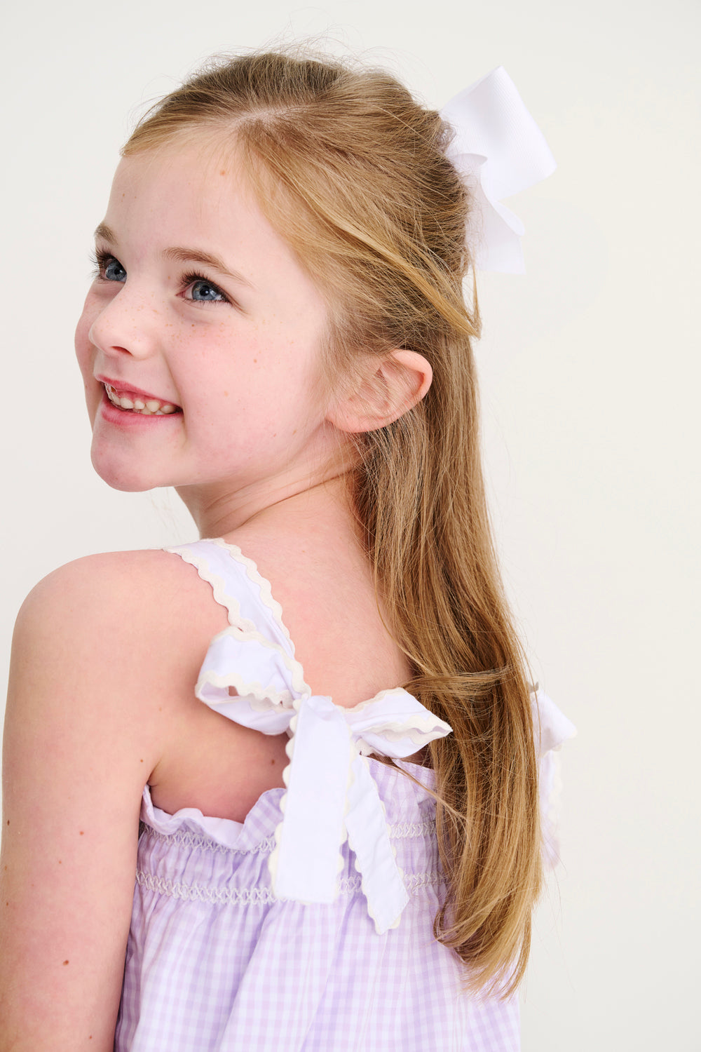 Beaufort Bonnet Lainey's Little Dress - Lauderdale Lavender Gingham