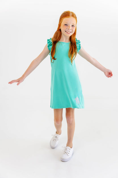 Beaufort Bonnet Ruehling Ruffle Dress - Turks Teal