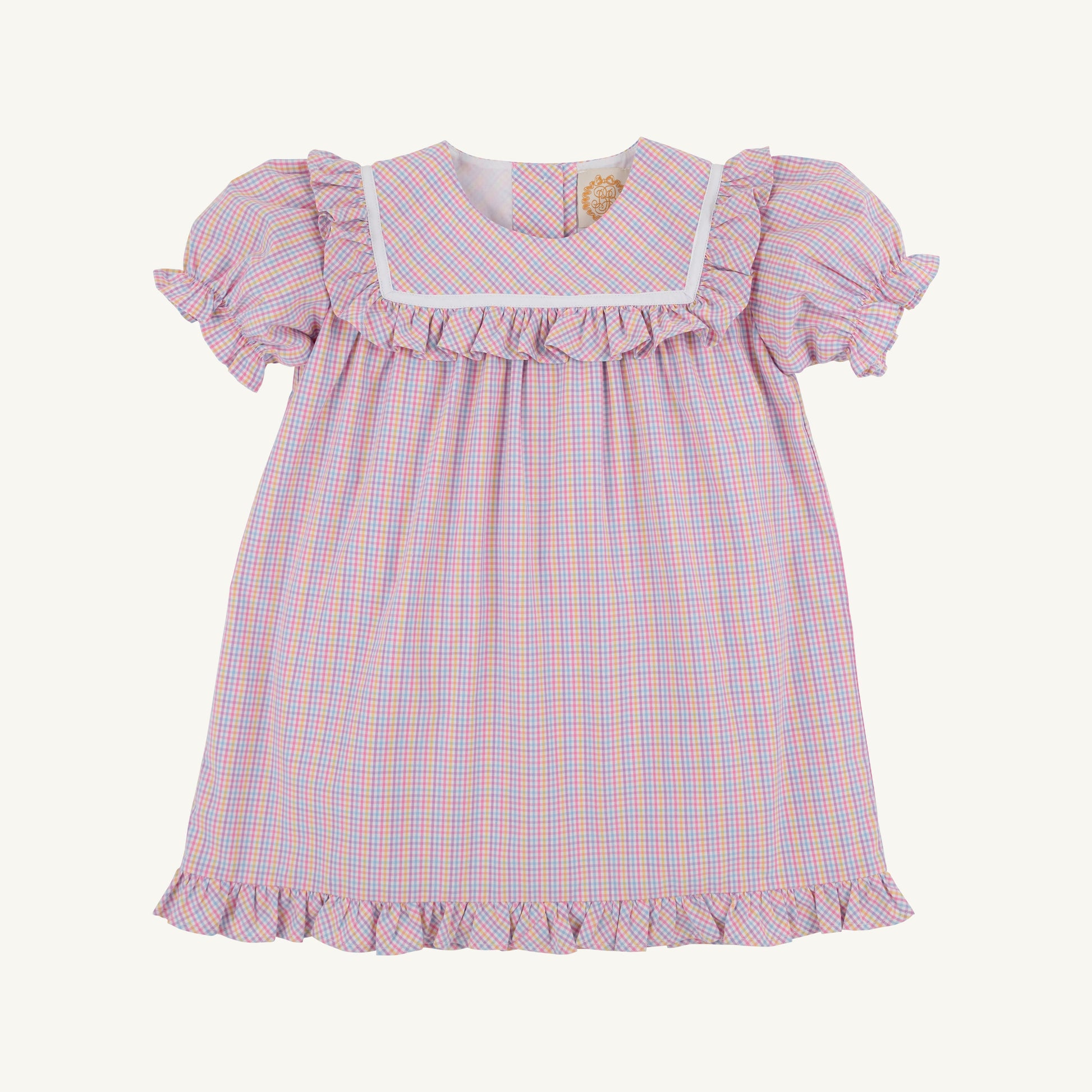Beaufort Bonnet Debbie Dress - Woodstock Park Plaid & Worth Avenue White