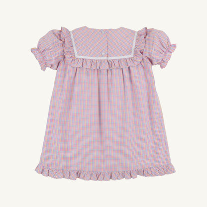 Beaufort Bonnet Debbie Dress - Woodstock Park Plaid & Worth Avenue White