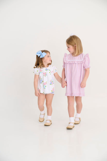 Beaufort Bonnet Debbie Dress - Woodstock Park Plaid & Worth Avenue White