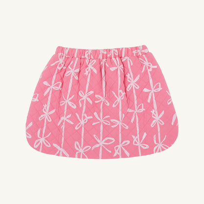 Beaufort Bonnet Susanne Skirt (Quilted) - Braselton Bows (Romany Rose)