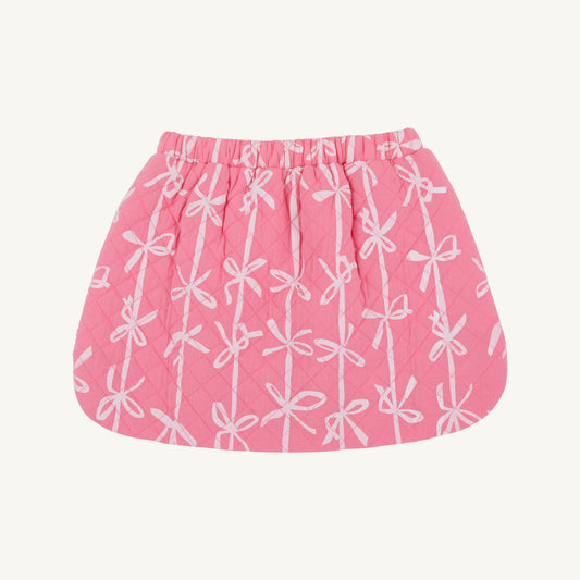 Beaufort Bonnet Susanne Skirt (Quilted) - Braselton Bows (Romany Rose)