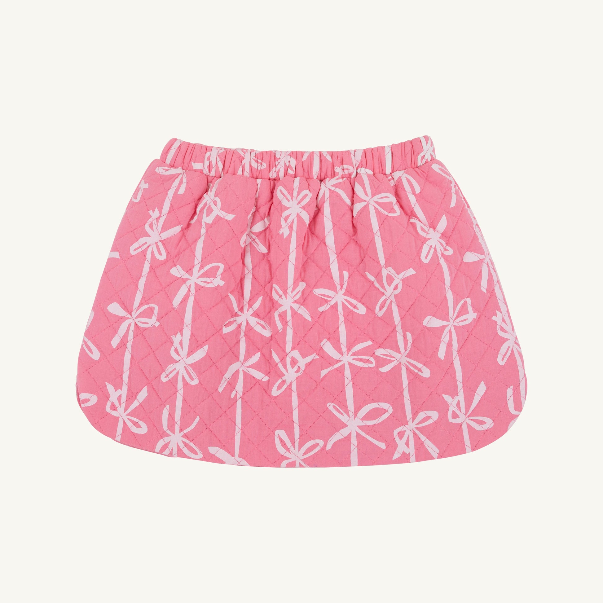 Beaufort Bonnet Susanne Skirt (Quilted) - Braselton Bows (Romany Rose)