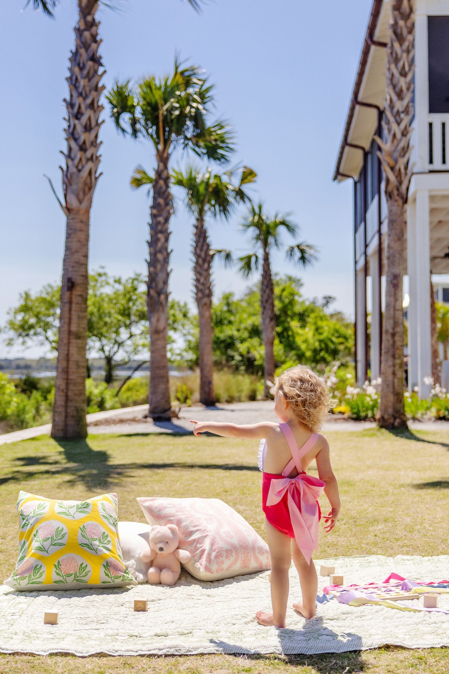 Beaufort Bonnet Sally Sunsuit - Palm Spring Punch & Sandpearl Pink