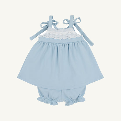 Beaufort Bonnet Idabelle Bloomer Set - Buckhead Blue