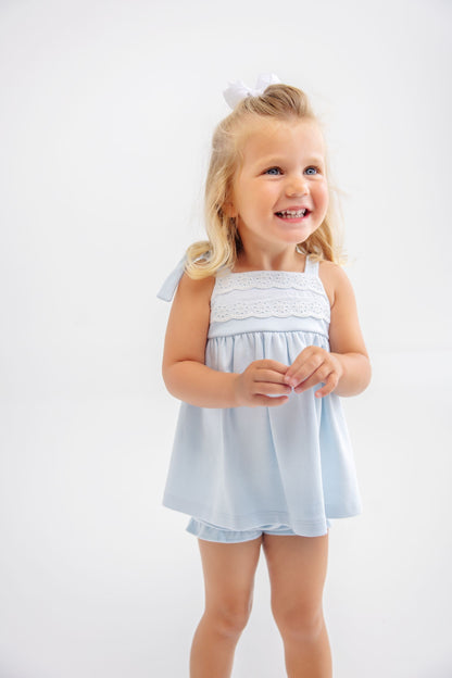 Beaufort Bonnet Idabelle Bloomer Set - Buckhead Blue