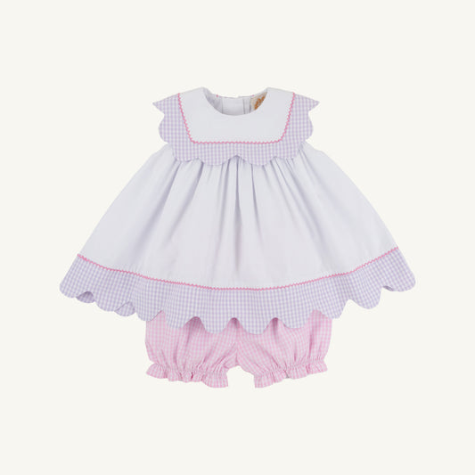 Beaufort Bonnet Sydney Scallop Set - Pink Greenbrier Gingham