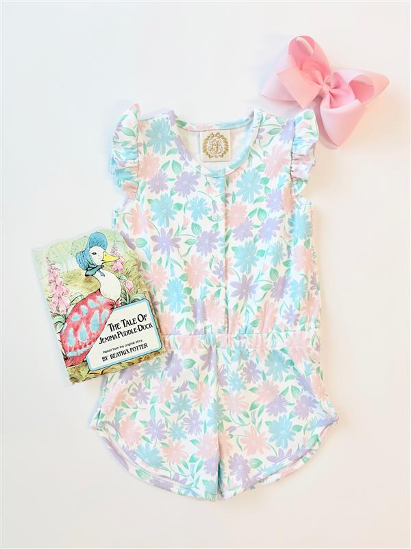 Beaufort Bonnet Marion Rose Romper - Glastonbury Blooms